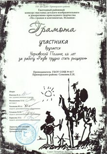 2015-2016 Чернявская Полина 6а